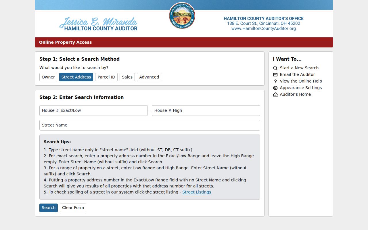 Anderson Township residents directory Hamilton County Auditor Property Search