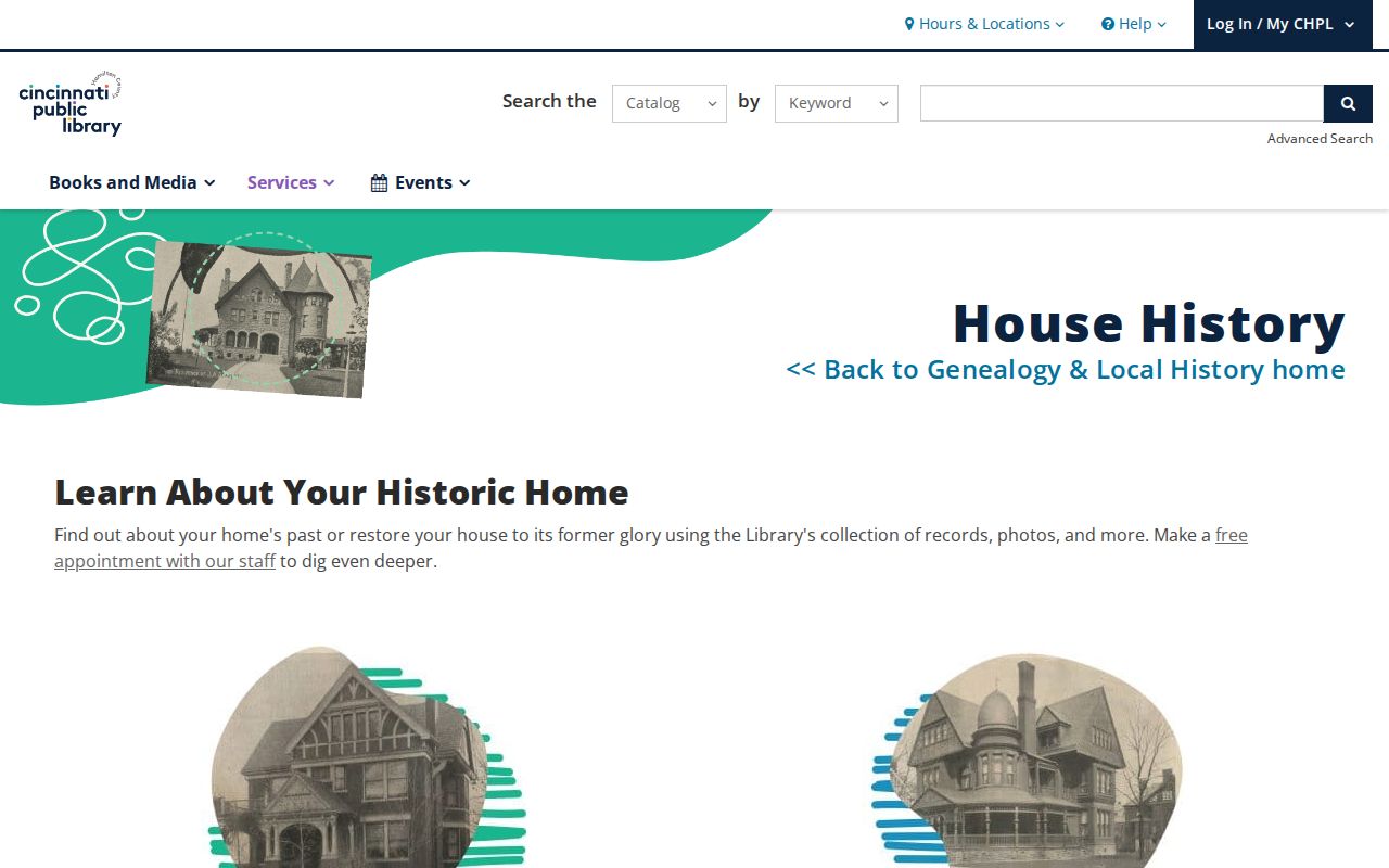 Anderson Township city directory house history research at CHPL