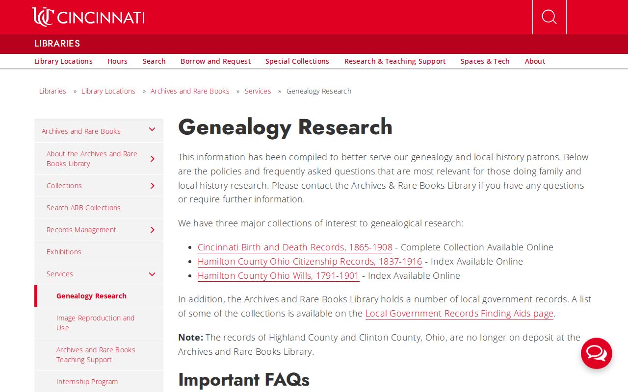 Anderson Township city directory genealogy research at University of Cincinnati Archives