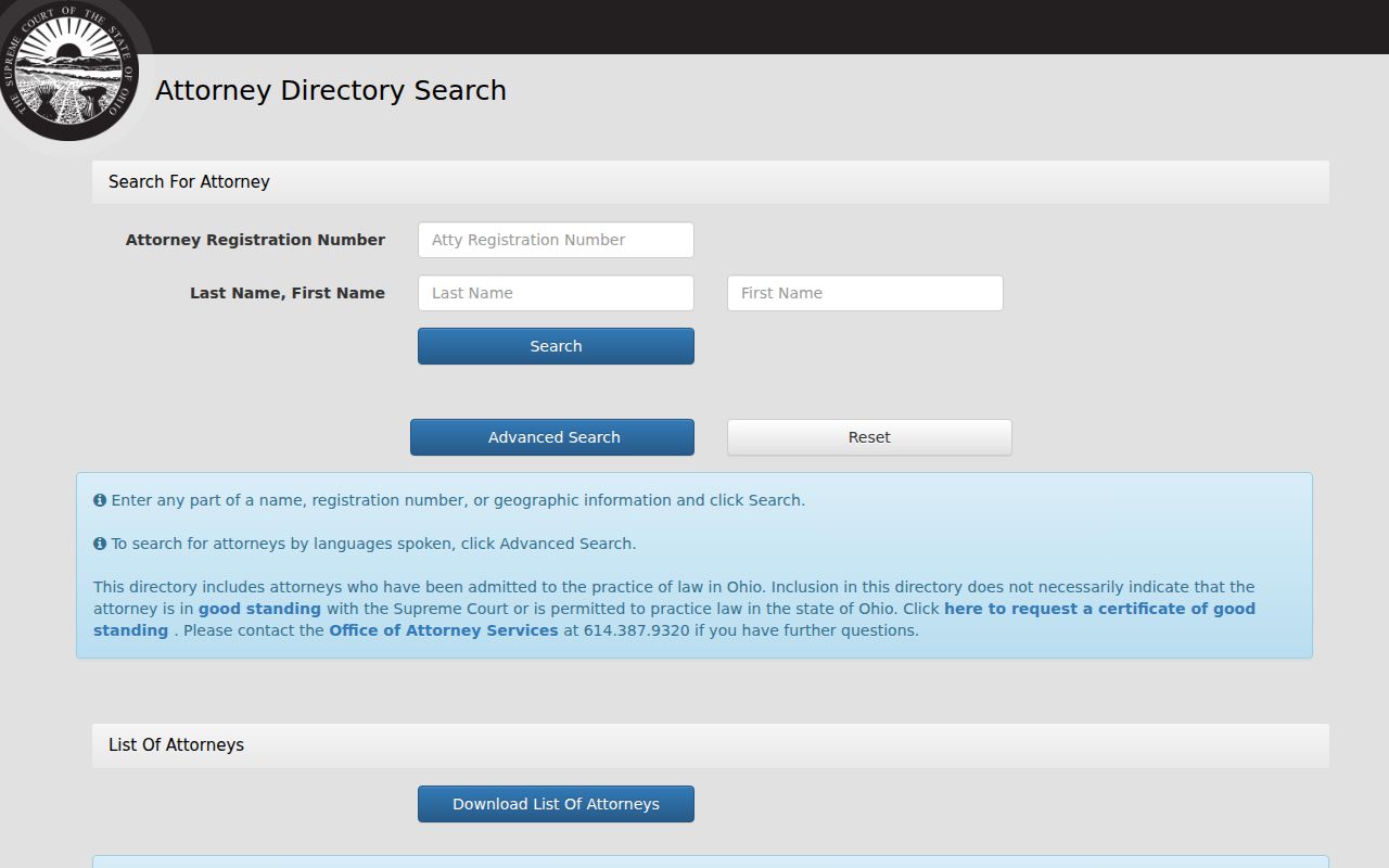 Anderson Township resident lookup through Ohio attorney search