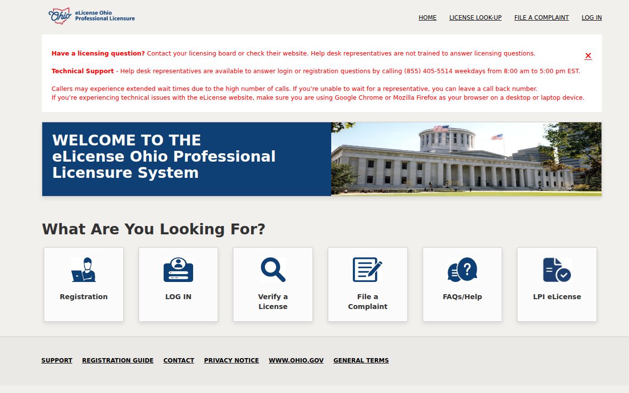 Anderson Township resident lookup using Ohio professional license verification